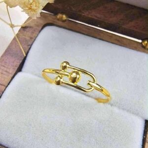 💯 Pure Gold Half Hardware Ring  Design Size 8 Only Real Gold Pawnable